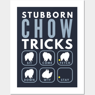 Stubborn Chow Chow Tricks - Dog Training Posters and Art